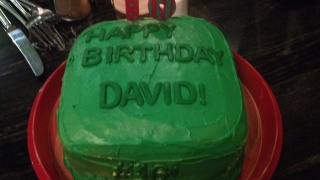 DavidPC's Green Birthday Cake