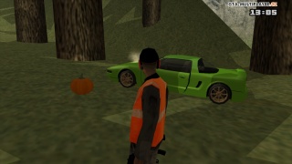 Pumpkin in the forrest :O