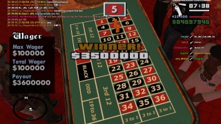 3.5m on number 5, roulette :)
