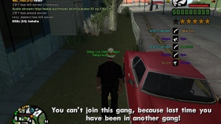 I can't join any gang please help me!!!