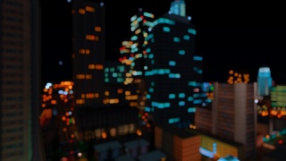 Buildings at night