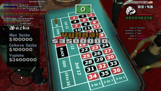 Ruleta *WIN* $3.500.000... aneb jak si zpříjemnit páteční noc xD