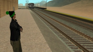 Waiting for a train like a boss xd