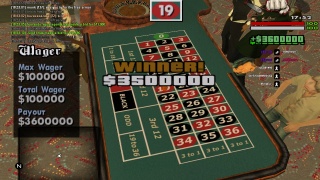 Roulette $3.500.000 , hehe easy. 