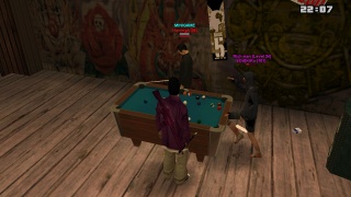 Playing a game of Pool with iHeb 